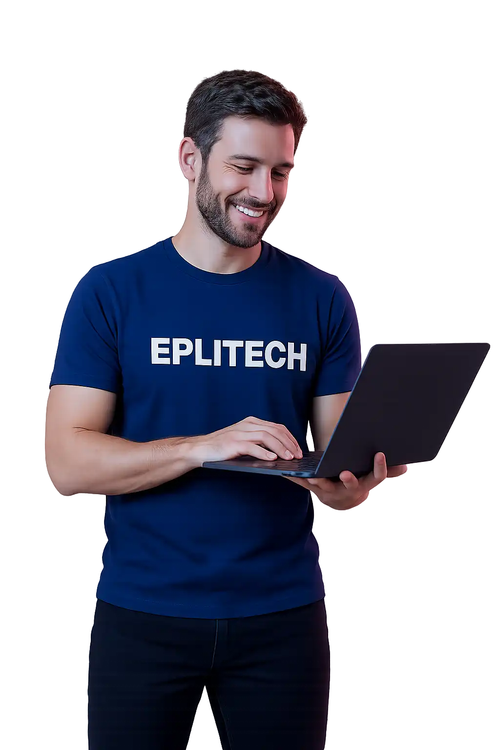 Assistant de l'entreprise Eplitech en train d'aider un client